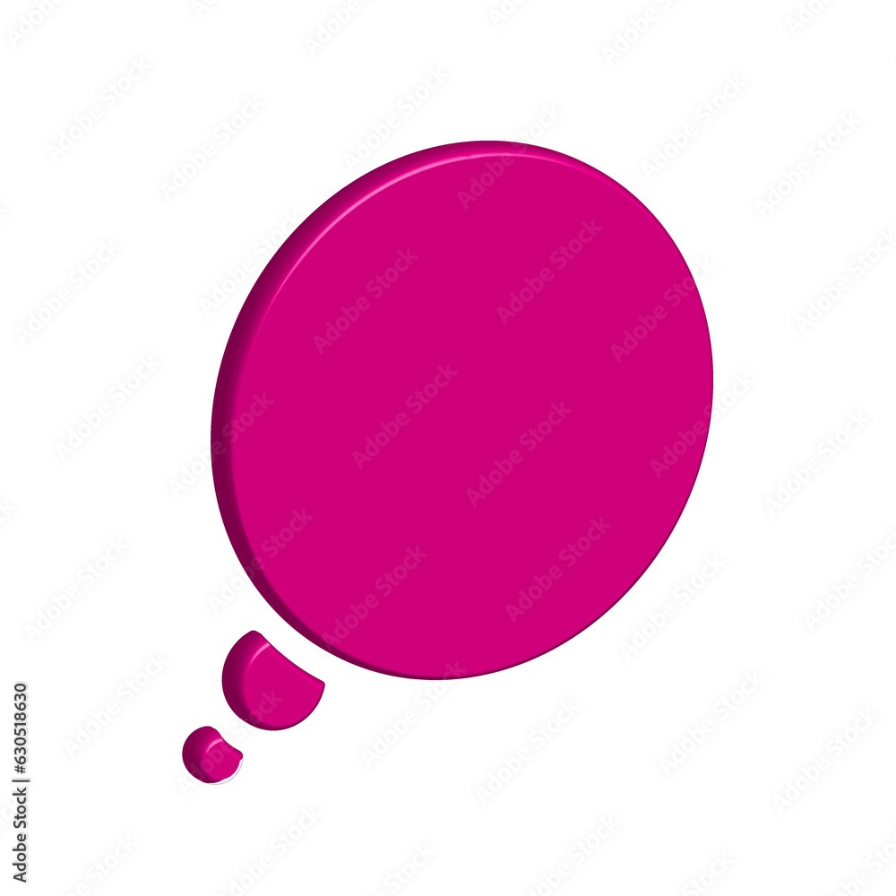 Bubble Speech icon 3d Bubble Speech icon 3d