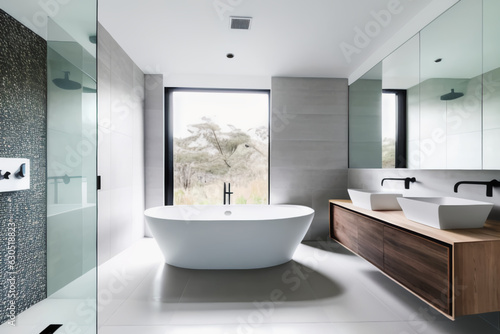 Minimalist style bathroom  interior design