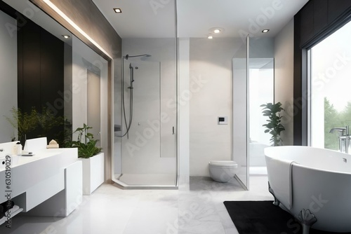 Modern style bathroom  interior design