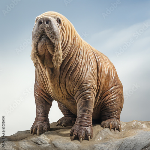 _full_body_walrus_in_realistic_style_white_background