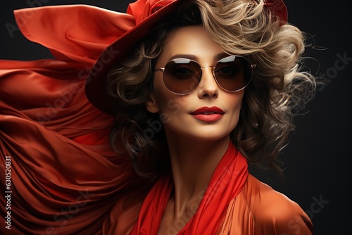 Glamour fashion portrait of...