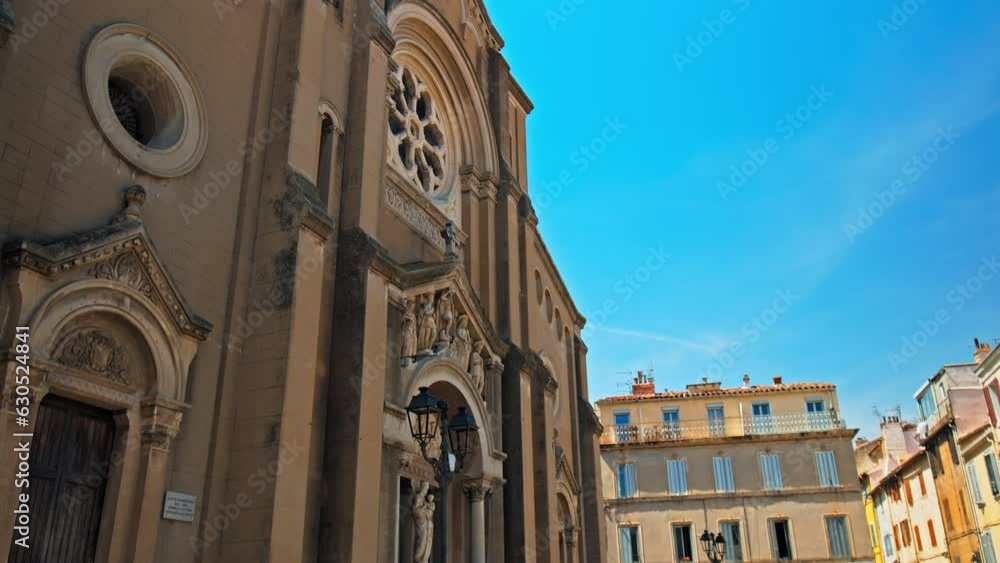 Our Lady of Good Voyage Catholic church in Toulon. Old historic cathedral in the city center of Toulon, France. Our Lady of Good Voyage Catholic church in Toulon. Old historic cathedral in the city center of Toulon, France.