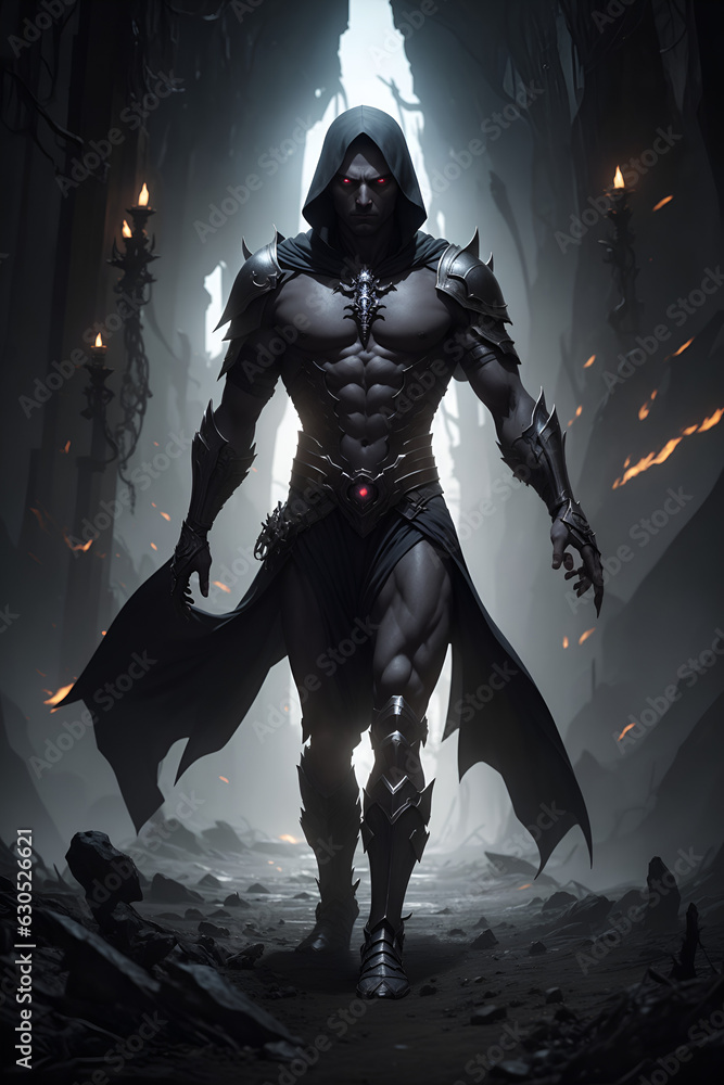 Fototapeta premium RPG DND Character - Dark Necromance 