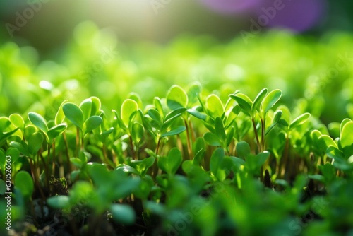 Generative AI   heap of alfalfa sprouts on white background