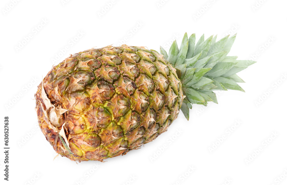 One whole ripe pineapple isolated on white One whole ripe pineapple isolated on white