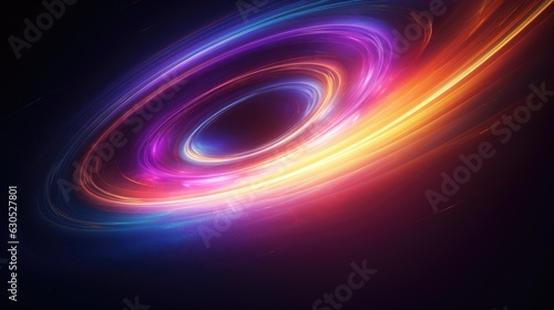 Colorful vortex energy, cosmic spiral waves, multicolor swirls explosion. Abstract futuristic digital background.