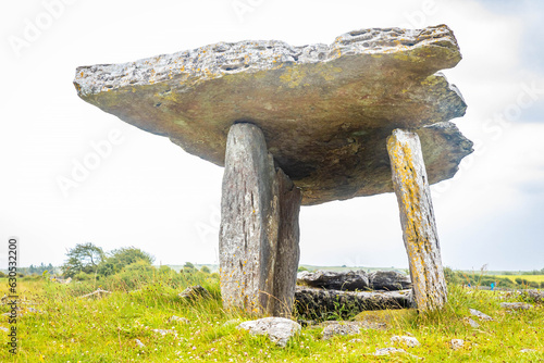 Poulnabrone Tomb prehistoric monument in Burren Ireland