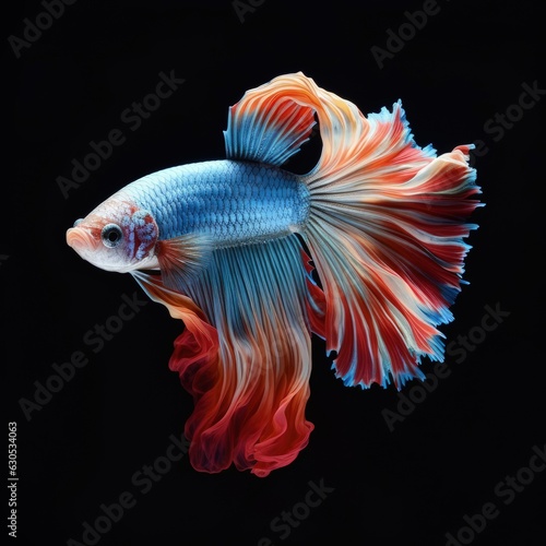 Stunning Siamese fish illustration made with Generative AI 