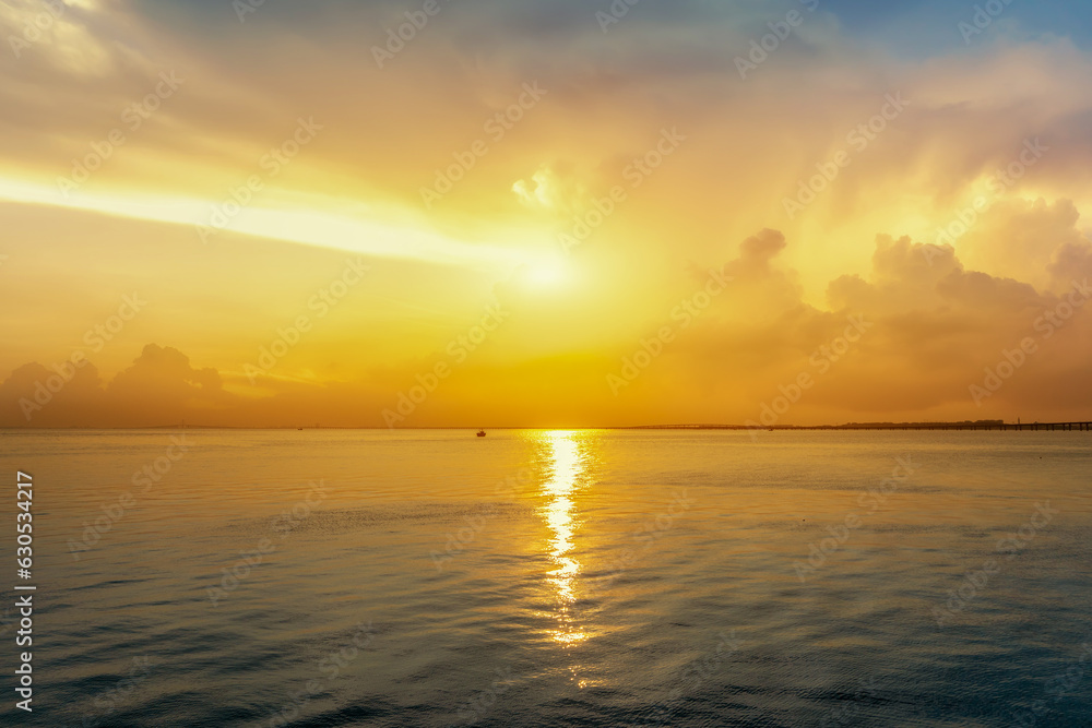 Sky clouds natural scenery when the outdoor dusk sunset Sky clouds natural scenery when the outdoor dusk sunset