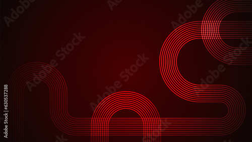 Dark red abstract background with serpentine style lines as the main component.