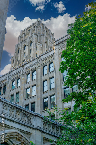 Fotografie The Whitney Block, a historical educational gem built in 1895, nestled within the University of Toronto, Ontario, Canada