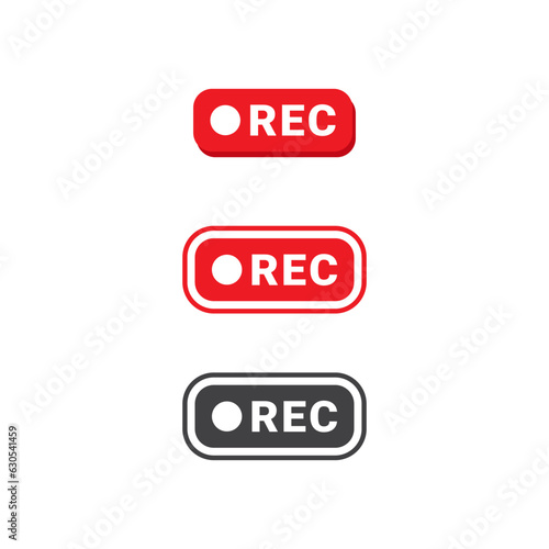 record label design on video vector.