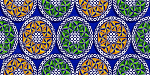 circle african pattern background,  textile art, tribal abstract hand-draw, hawaii summer fashion, diamond shape, artwork for fabric print, clothes, bag, carpet, scarf, shawl