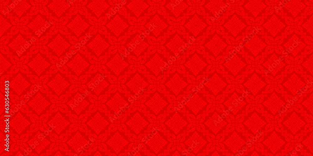 red thai pattern background red thai pattern background