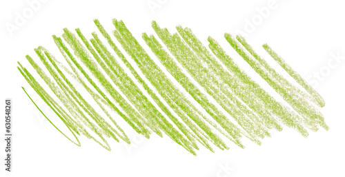 фотографія green pencil strokes isolated on transparent background