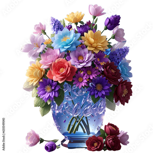 Wallpaper Mural bouquet of flowers in a vase Torontodigital.ca