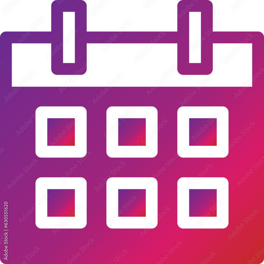 gradient style calendar icon gradient style calendar icon