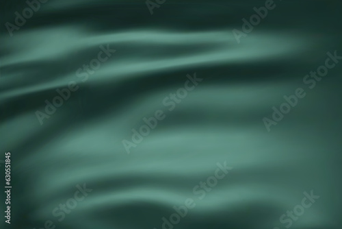 Close-up texture of dark green silk. Hunter green fabric smooth texture surface background. Smooth elegant green silk in Sepia toned. Texture, background, pattern, template. 3D vector illustration.