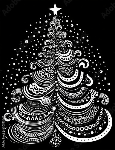 abstract christmas tree