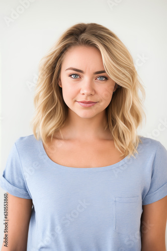 A blonde woman