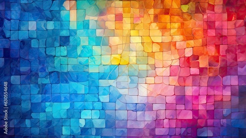 blissful abstract mosaic texture background  generative ai