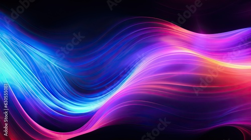 Wallpaper Mural intriguing abstract neon texture background, generative ai Torontodigital.ca