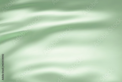 Close-up texture of light green silk. Light green fabric smooth texture surface background. Smooth elegant green silk in Sepia toned. Texture, background, pattern, template. 3D vector illustration. photo