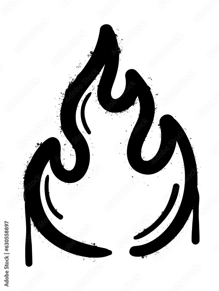 Obraz premium Flame spray paint