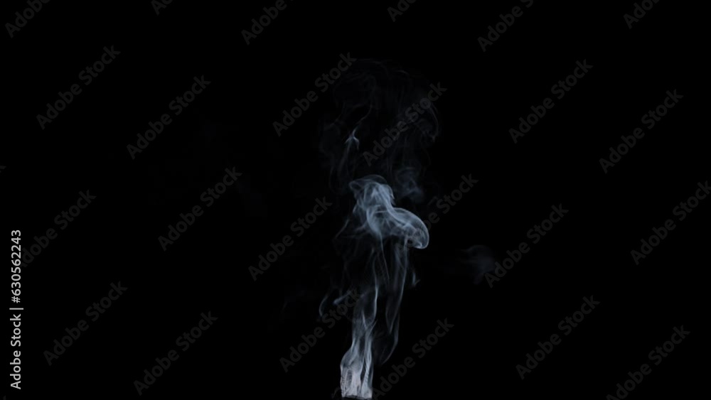 animation smoke on a black background