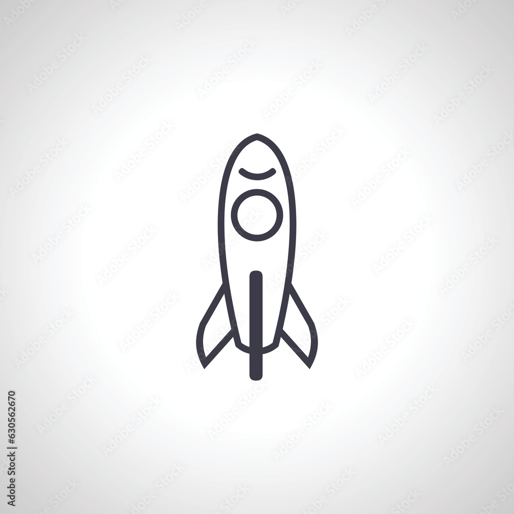 space rocket icon. space rocket isolated icon space rocket icon. space rocket isolated icon