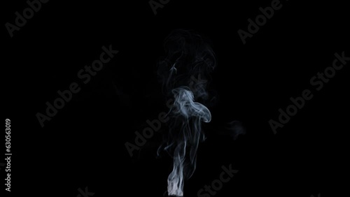 animation smoke on a black background