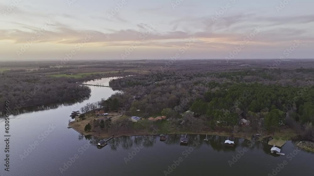Boat houses and quaint neighborhood at Quitman Lake, Texas. Boat houses and quaint neighborhood at Quitman Lake, Texas.