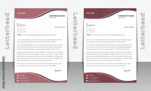 Modern Creative & Clean business style letterhead bundle of your corporate project design.