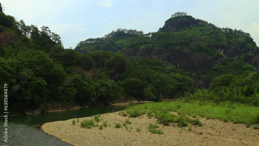 time lapse of Wuyi Mountain, Fujian province, China. Mount Wuyi is a world cultural and natural heritage site. time lapse of Wuyi Mountain, Fujian province, China. Mount Wuyi is a world cultural and natural heritage site.