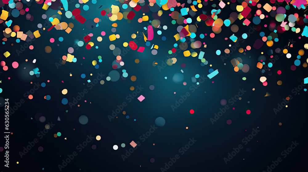 confetti wallpaper party celebration colorful - obrazy, fototapety, plakaty 