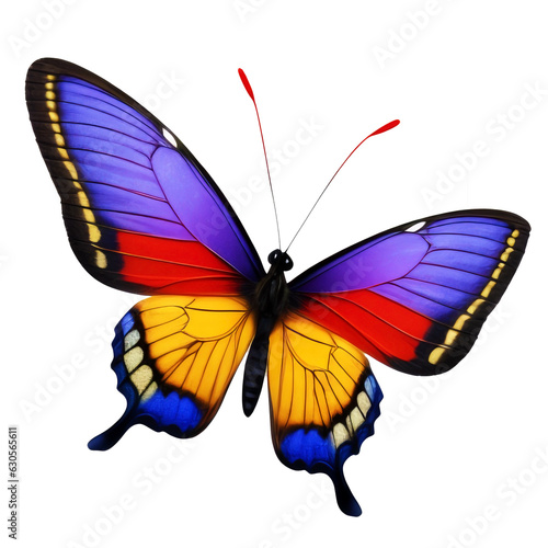 Butterfly solated on transparent background.generative ai. © Jare
