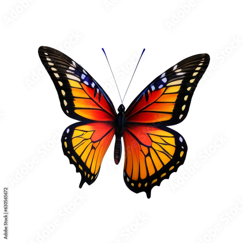Butterfly solated on transparent background.generative ai.