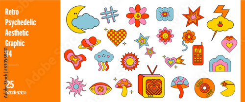 Retro Psychedelic Aesthetic Graphic 4