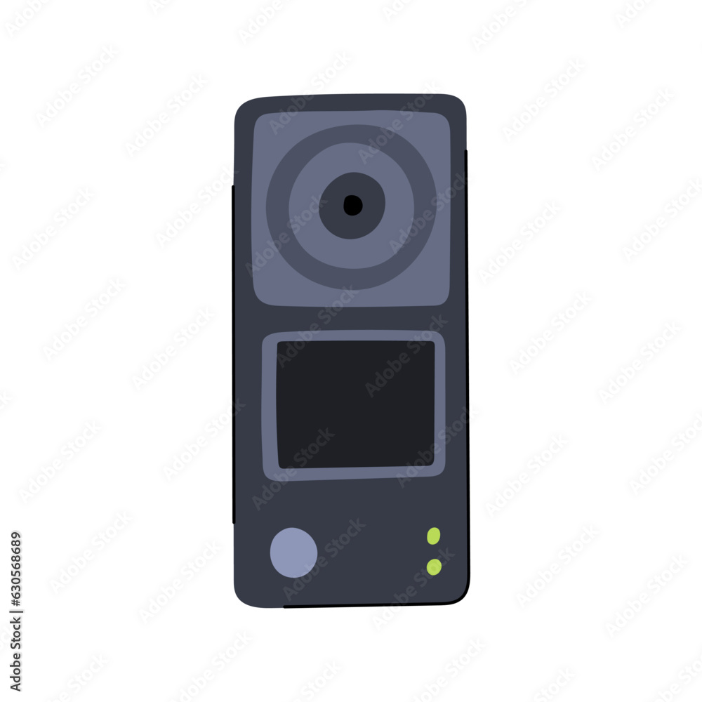 man action camera cartoon. interview tv, surf stick, studio snorkel man action camera sign. isolated symbol vector illustration man action camera cartoon. interview tv, surf stick, studio snorkel man action camera sign. isolated symbol vector illustration