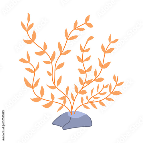 moss aquarium plant cartoon. fish tank, water seaweed, alga s moss aquarium plant sign. isolated symbol vector illustration