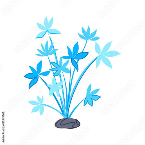 fish aquarium plant cartoon. tank water, seaweed alga, s man fish aquarium plant sign. isolated symbol vector illustration