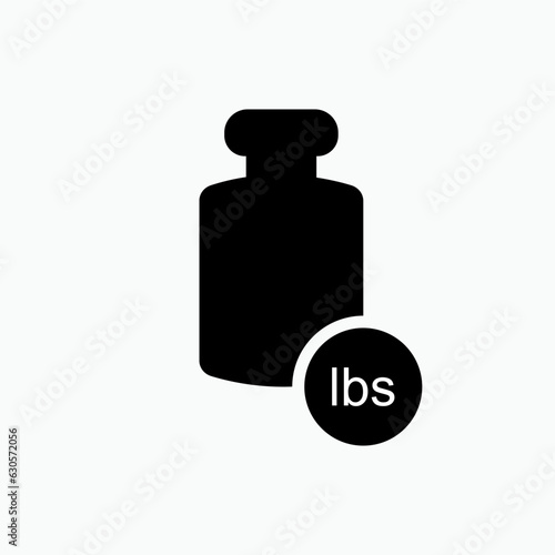 Weight Icon. Heaviness, Gym Symbol for Design, Presentation, Website or Apps Elements – Vector.   