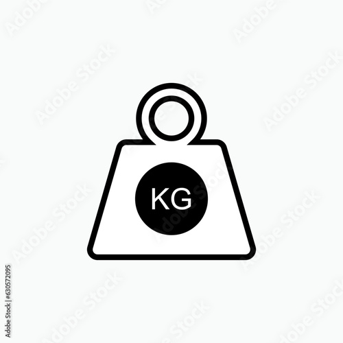 Weight Icon. Heaviness, Gym Symbol for Design, Presentation, Website or Apps Elements – Vector.   