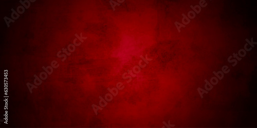 Vector illustration of old red background soft black watercolor grunge texture style center for adding your text. Dark red wallpaper. © Sharmin