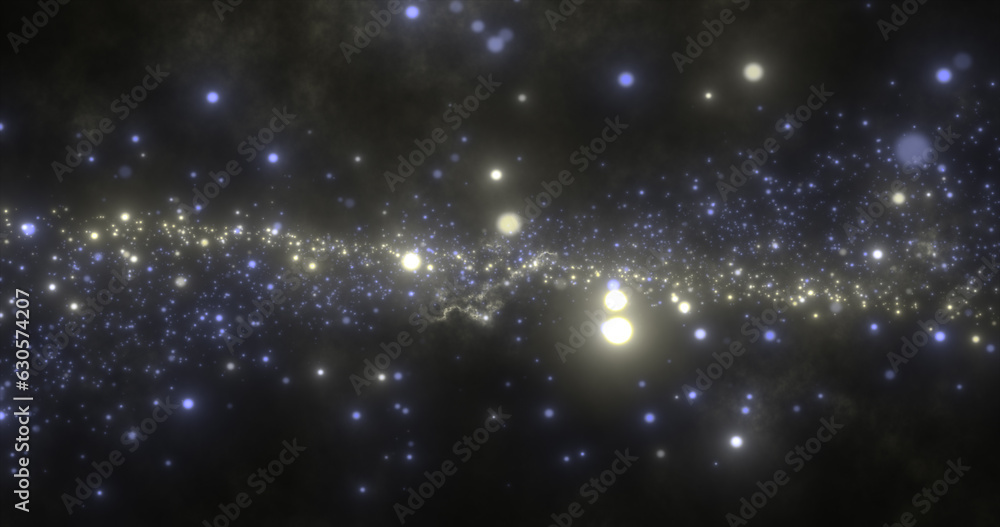 custom made wallpaper toronto digitalAbstract yellow energy particles and waves magical bright glowing futuristic hi-tech with blur effect and bokeh background