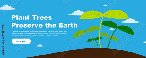 Banner design for sustainable development and eco-friendly concept, with message about the importance of green cities and the commemoration of  World Environment Day.