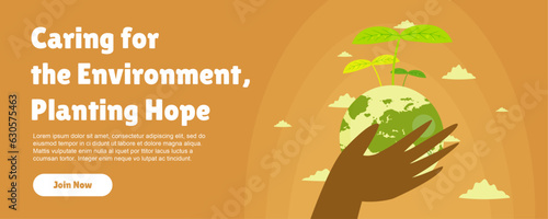 Banner design for sustainable development and eco-friendly concept, with message about the importance of green cities and the commemoration of  World Environment Day.