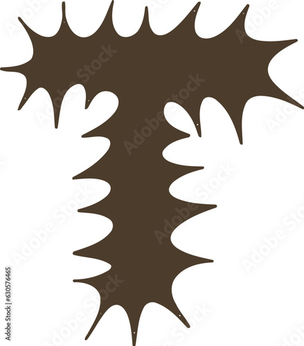 Spike Thorn Letter T