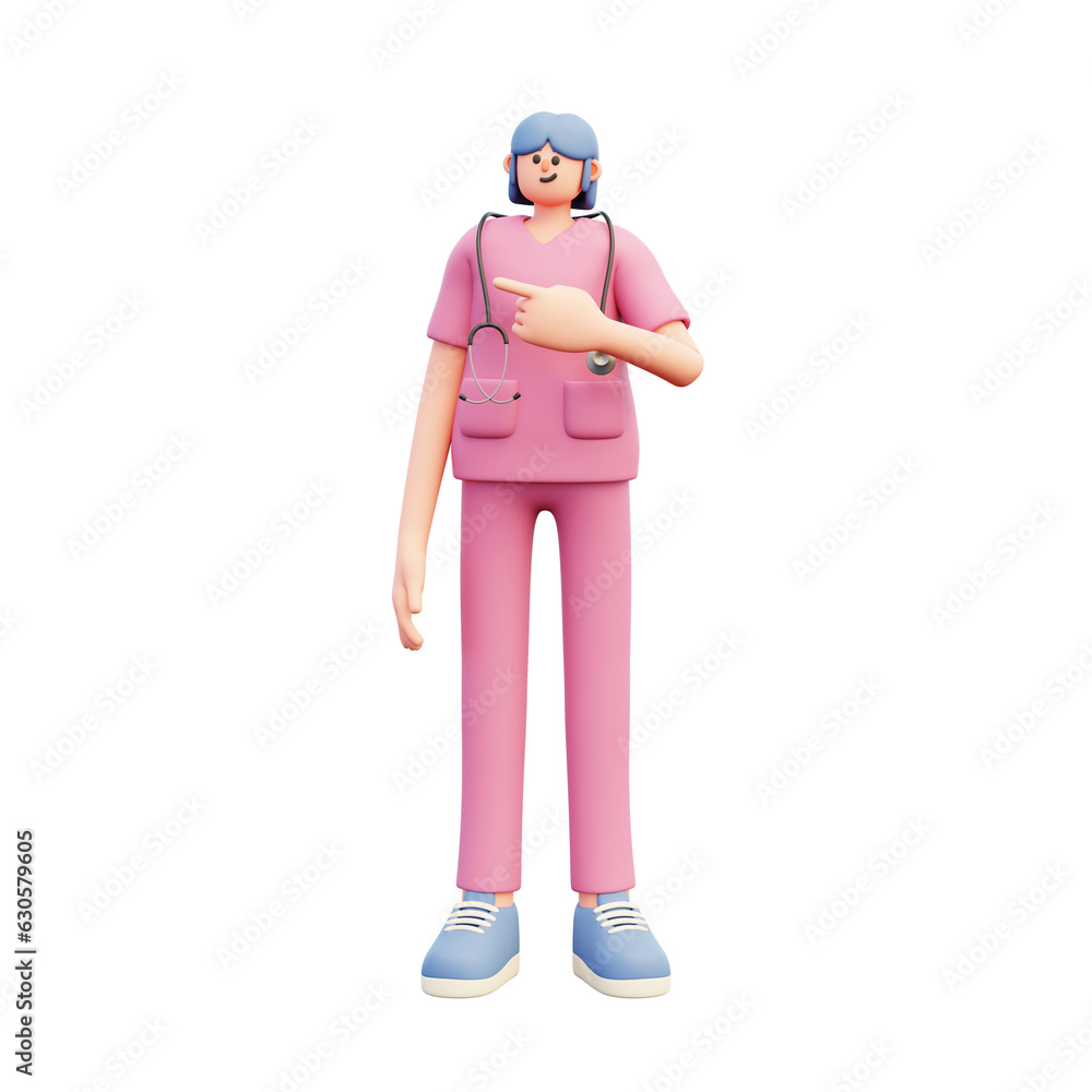 female doctor pointing recommendations female doctor pointing recommendations