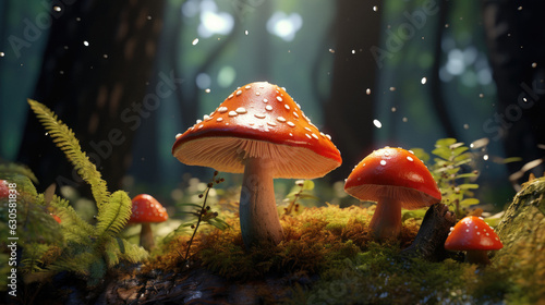 mushroom in forest 